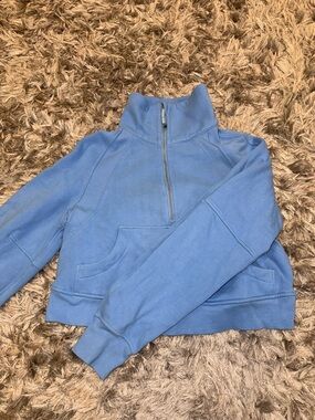 lululemon athletica Light Blue Quarter-Zip Pullover